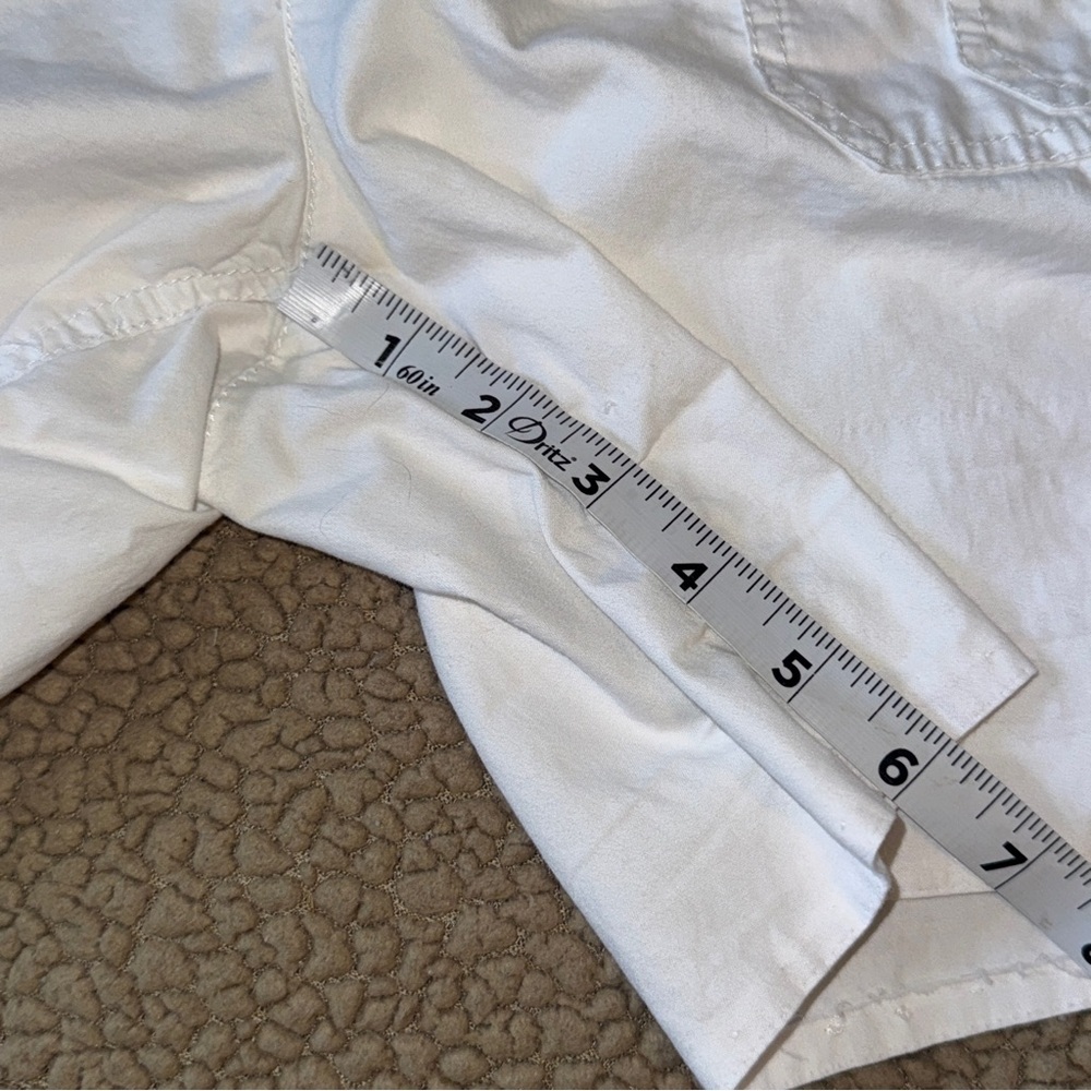 Charlotte Russe White Cargo Shorts, 90s Y2K Teen Juniors Sz 9​ - Picture 8 of 8